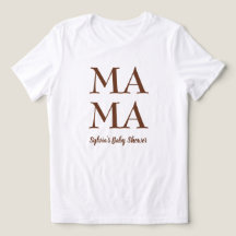 Mãe bonita para ser camiseta chá de fraldas de mul