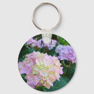 Mãe, chaveiro Floral Hídrange Flores presentes