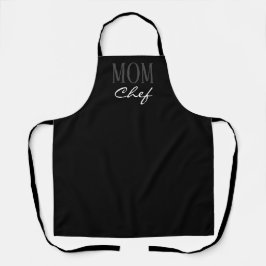 Mãe Chef Moderna Cozinha Branca Preta