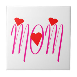 Mãe com Corações Vermelhos