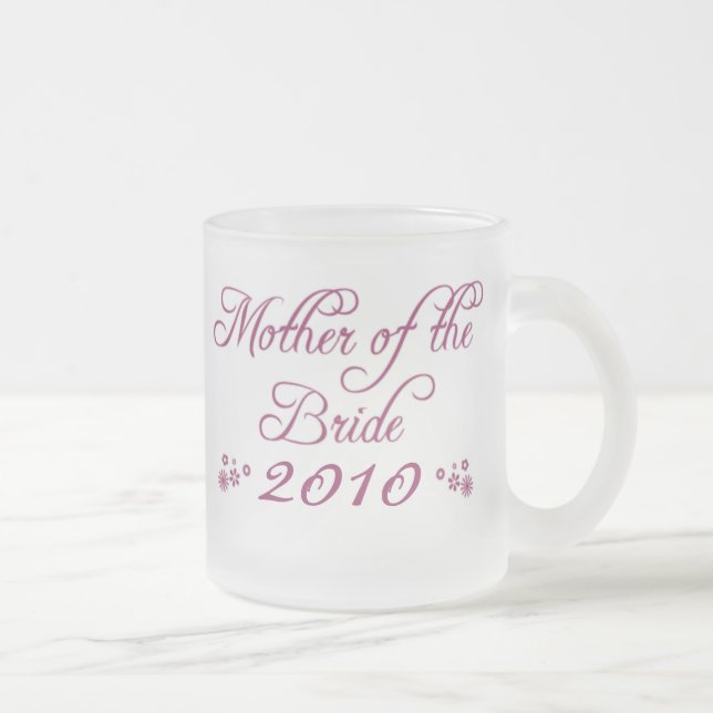 Mãe customizável roxa da caneca do fosco da noiva (Direita)