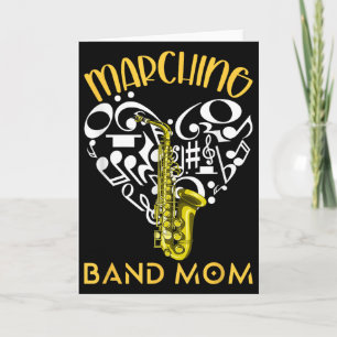 Mãe da Banda Marcial Coração Amor Notas Musicais S
