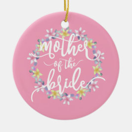 Mãe da Caligrafia do Casamento Bride | Ornamento