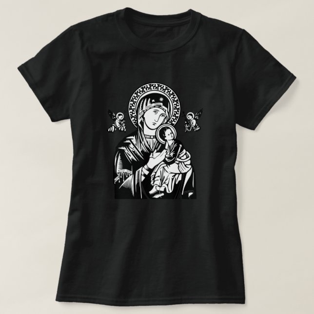 Mãe da Camisa de Ajuda Perpétua (Frente do Design)
