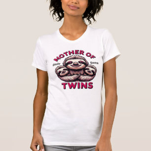 Mãe da Camisa de Dia de as mães dos Gêmeos