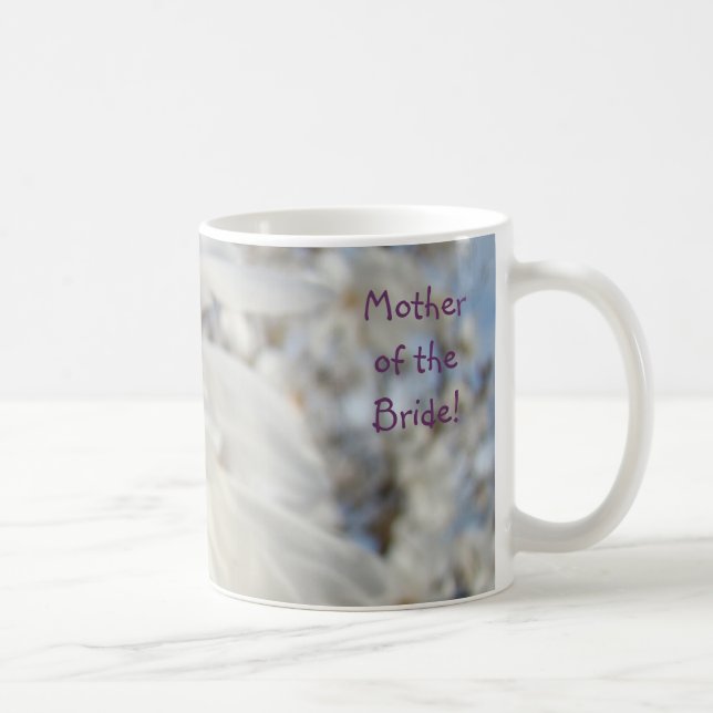 Mãe da Noiva! Caneca de café Magnólia Branca (Direita)