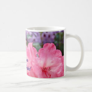 Mãe da Noiva! Caneca de café Rosa Rhodies