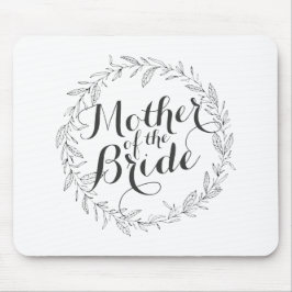 Mãe da Noiva Simples Casamento Floral Mousepad