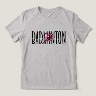 Mãe de Badminton Texto em Camadas Negrito