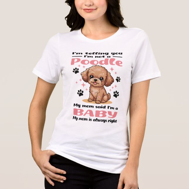 Mãe de Cachorrinho Poodle Fofinho (Frente)