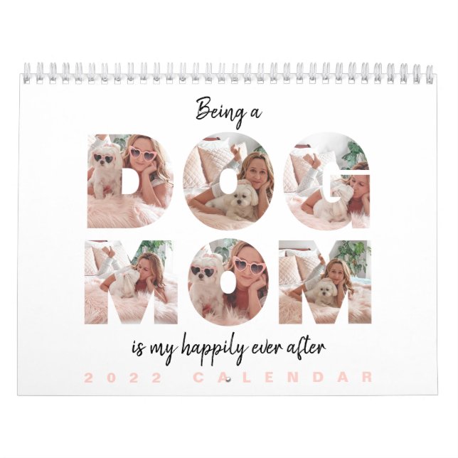 Mãe de Cachorro| Calendário de Texto Personalizado (Capa)