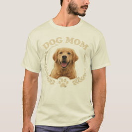 Mãe de Cachorro — Camiseta com Retrato de Golden R