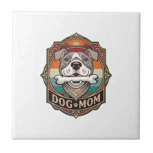 Mãe de Cachorro Osso Bandana Antigo Quadro_1