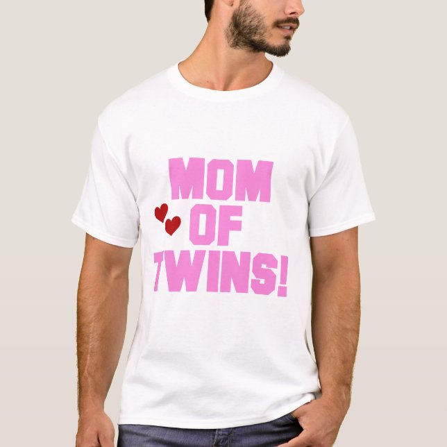 Mãe de Camisetas de texto e presentes cor-de-rosa (Frente)