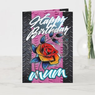 Mãe de cartão de aniversário