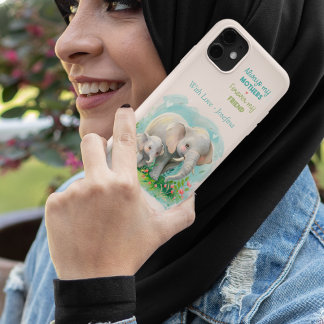 Mãe de elefante doce e presente personalizado para