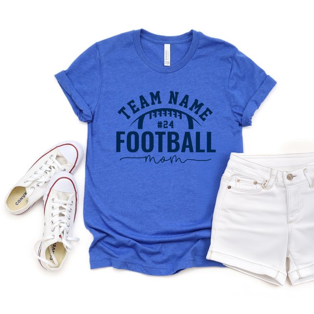 Mãe de Futebol do Time Personalizado Azul Marinho  (Criador carregado)