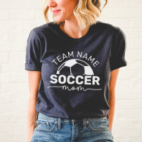 Mãe de Futebol Nome da Equipe Personalizado Número