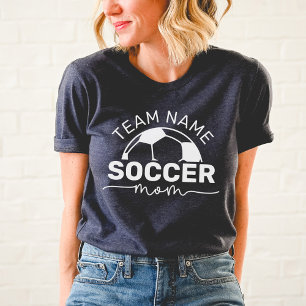 Mãe de Futebol Nome da Equipe Personalizado Número