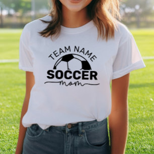Mãe de Futebol Nome da Equipe Personalizado Número