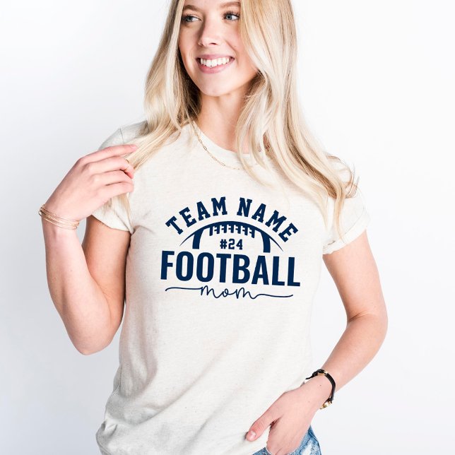 Mãe de Futebol Personalizado do Time Azul Marinho  (Criador carregado)
