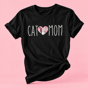 Mãe de Gato Amante de Gato Foto Personalizada Text