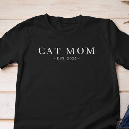 Mãe de Gato Minimalista Moderna Data de Fundação