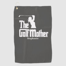 Mãe de Golfe com o nome Tema de Golfe Engraçado