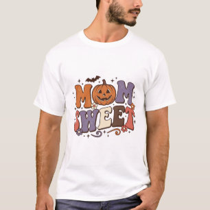 Mãe de Halloween Abóbora Doce Camisa Vintage Desig