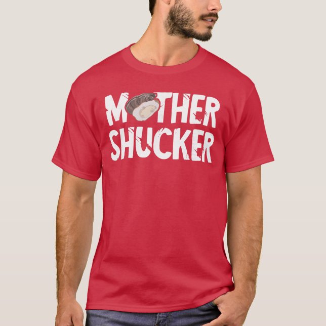 Mãe de Ostra Engraçada Descascar Ostra Camisa Mãe (Frente)