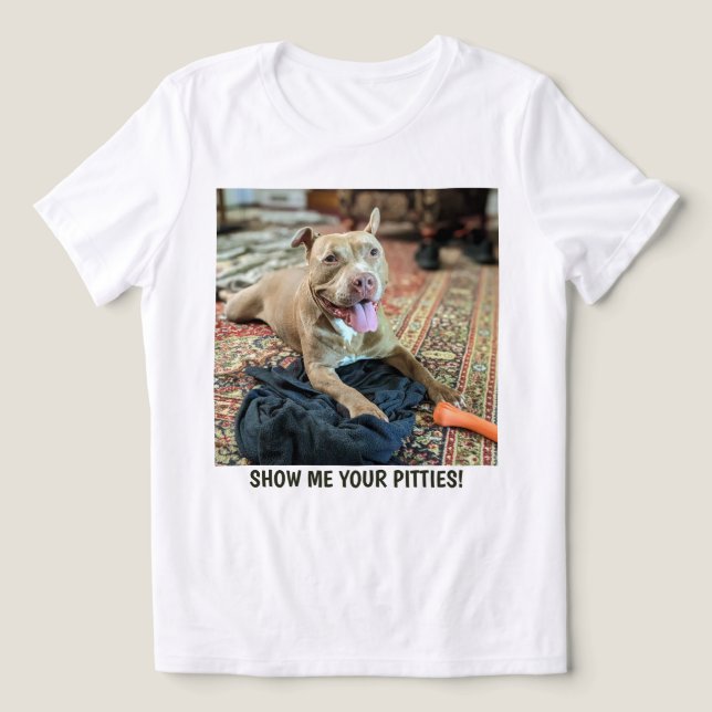 Mãe de Pit Bull Engraçado  (Design frontal)