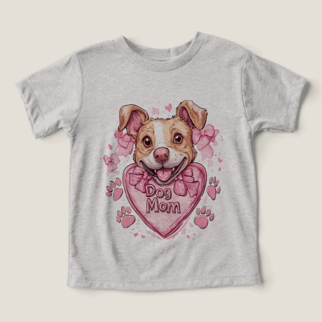 Mãe de um Bebê Pele - Cachorro Doce Mãe Design (Design frontal)