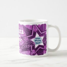 Mãe do ano estrelas da fotografia caneca roxa bril