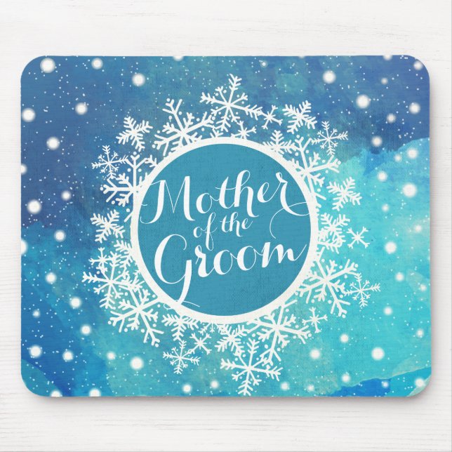 Mãe do Casamento no inverno do Groom | Mousepad (Frente)