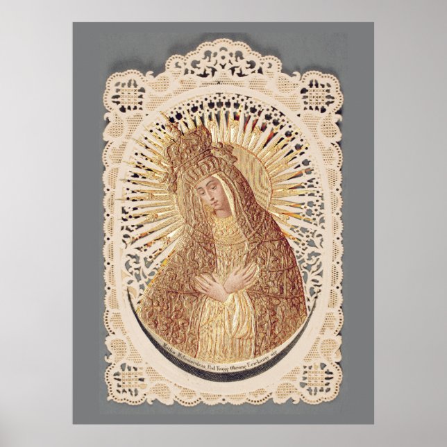 Mãe do Compaixão Madonna na Oração... Pôster (Frente)