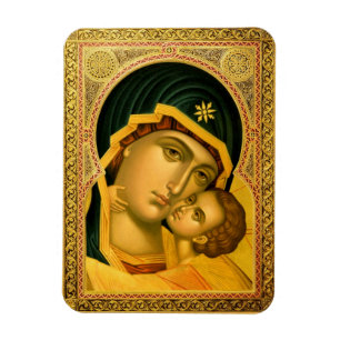 Mãe do deus Glykophilousa -- Ímã do ícone