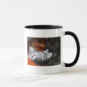 Mãe do gato e caneca do gatinho