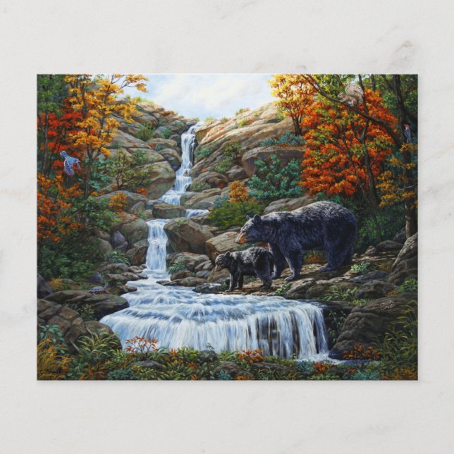 Mãe do Urso Negro e Cascata do Cubo (Frente)