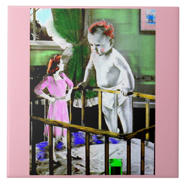 Mãe dos anos 40 e seu bebê gigante (Frente)