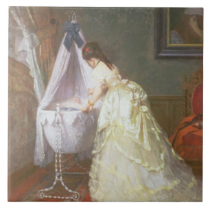 Mãe e bebê, 1869 (óleo no painel)