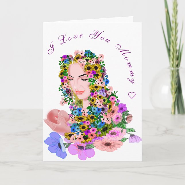 Mãe e Bebê Cartão de Dia de as mães (Frente)