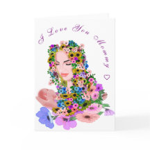 Mãe e Bebê Cartão de Dia de as mães