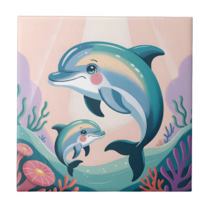 Mãe e Bebê Golfinho
