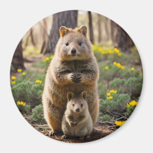 Mãe E Bebê Quokka, Imã de geladeira