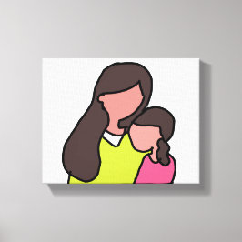 Mãe e canvas Filha