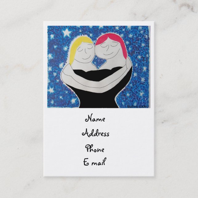 Mãe e cartões de visitas-Mim (Frente)