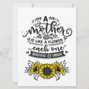 Mãe É Como Flor   Wall Art Text