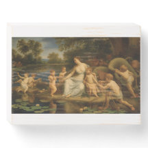 Mãe e Crianças na Borda da Água