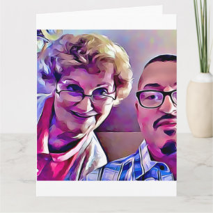 Mãe e eu Dia das Mães 2017 idades 84 e 64 cartão