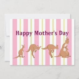 Mãe E O Cartão De Férias Plana Para Crianças